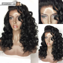 Amour (Loose Wave Natural Black 100% Remy Human Hair 13x6 LF Wig, 12"-26" avail.)