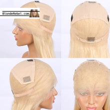 Nick (Silky Straight Blonde Ombre Roots FULL LACE 100% Remy Human Hair Wig 8"-14" Avail.)