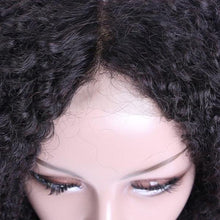 Lovely (360 Lace Wig Kinky Curly Natural Black 100% Remy Human Hair 150% Density 8"-24")