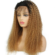 Dreamer (Kinky 27 Blonde Dark Roots 100% Remy Human Hair 13x3 LF Wig 8"-24" Diff Density)