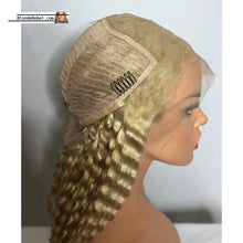 WW Blondie (613 Deep Wave 13x6 LF 100% Remy Human Hair Wig, 20",  150% Density)