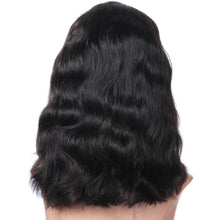 Kerri (Natural Black 100% Remy Human Hair Body Wave 13x6 LF Wig w/ Bangs 8"-12" avail.)