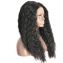 Adele (20"-22" Kinky Water Wave in Natural Brown Black Synthetic Heat Safe Lace Front Wig)