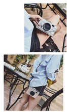 Camera Vintage Dream (Medium Small Bag Veggie Leather Shoulder Bag)