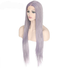 Geri (20"-30" Long Straight Lavender Light Purple Synthetic Heat Safe Lace Front Wig)