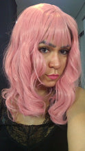 Atomic Pink (Pink Bobbed And Banged Heat Safe Synthetic Wig)