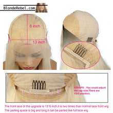 Bae 3 Ways (Silky Straight 613 Blonde 100% Remy Human Hair: Choose Cap Density Length)