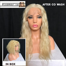 Mikaila (Wavy 613 Blonde 100% Remy Human Hair Lace Front Wig ~ Choose Cap, Length & Density)