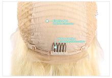 Mari (13x6 Lace Front Silky Straight 613 Blonde Bob Lob 100% Remy HH 150% or 180% Density)