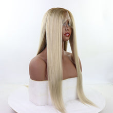 Anais (Ombre Blonde 13x6 Lace Front Free Deep Parting Long Straight Heat Resistant Synthetic Wig)