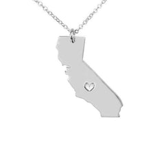 California State Necklace (Available in 3 Metallic Tones)