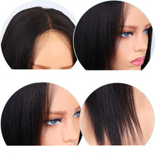 Chelle (Silky Straight Natural Black 100% Remy Human Hair 13x6 LF Wig 14"-24" avail.)
