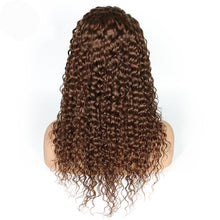 QT (Brown Color 4 Deep Curly Wavy 13x3 LF 100% Remy Human Hair Wig 10"-24" Avail.)