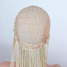 Daily (613 Blonde Lace Front Long Micro Braided Synthetic Wig w/ Baby Hair, 20"-26")