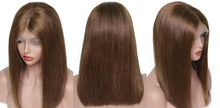 Remi (Brown Color #4 100% Remi Human Hair 13x6 Lace Front Bob Wig 8"-16" Avail.)
