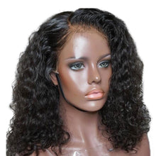 Sweet (Water Wave Curly Natural Black 100% Remy Human Hair 13x6 LF Wig 150% Density 10"-18")