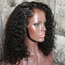 Sweet (Water Wave Curly Natural Black 100% Remy Human Hair 13x6 LF Wig 150% Density 10"-18")