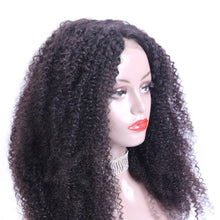 Lovely (360 Lace Wig Kinky Curly Natural Black 100% Remy Human Hair 150% Density 8"-24")