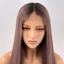 Amber Auburn (Ombre Rooted Auburn Silky Straight Synthetic Heat Safe 13x6 LF Long Wig)