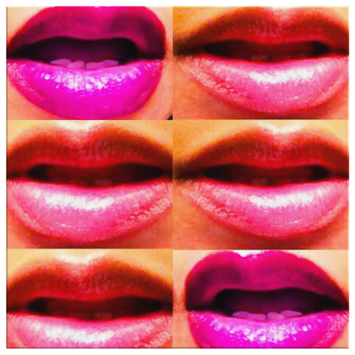 Lippy Lips (Canvas Print Pop Art Several Sizes Available)