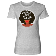 Curls On Fleek Long T-Shirt (100 % Cotton Small - 2XL Celebrate Your Curls and Melanin!)